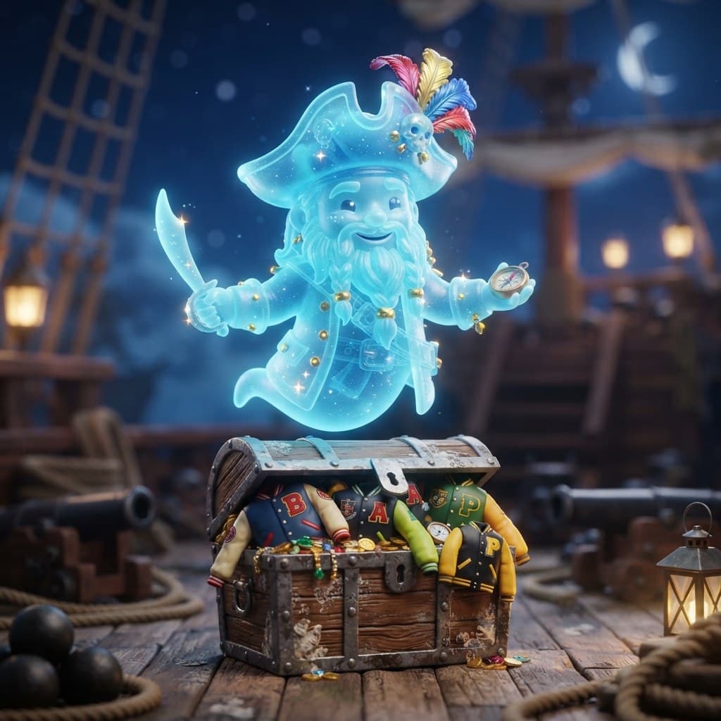 Captain Blackbeard (The Lost & Found Ghost Pirate)