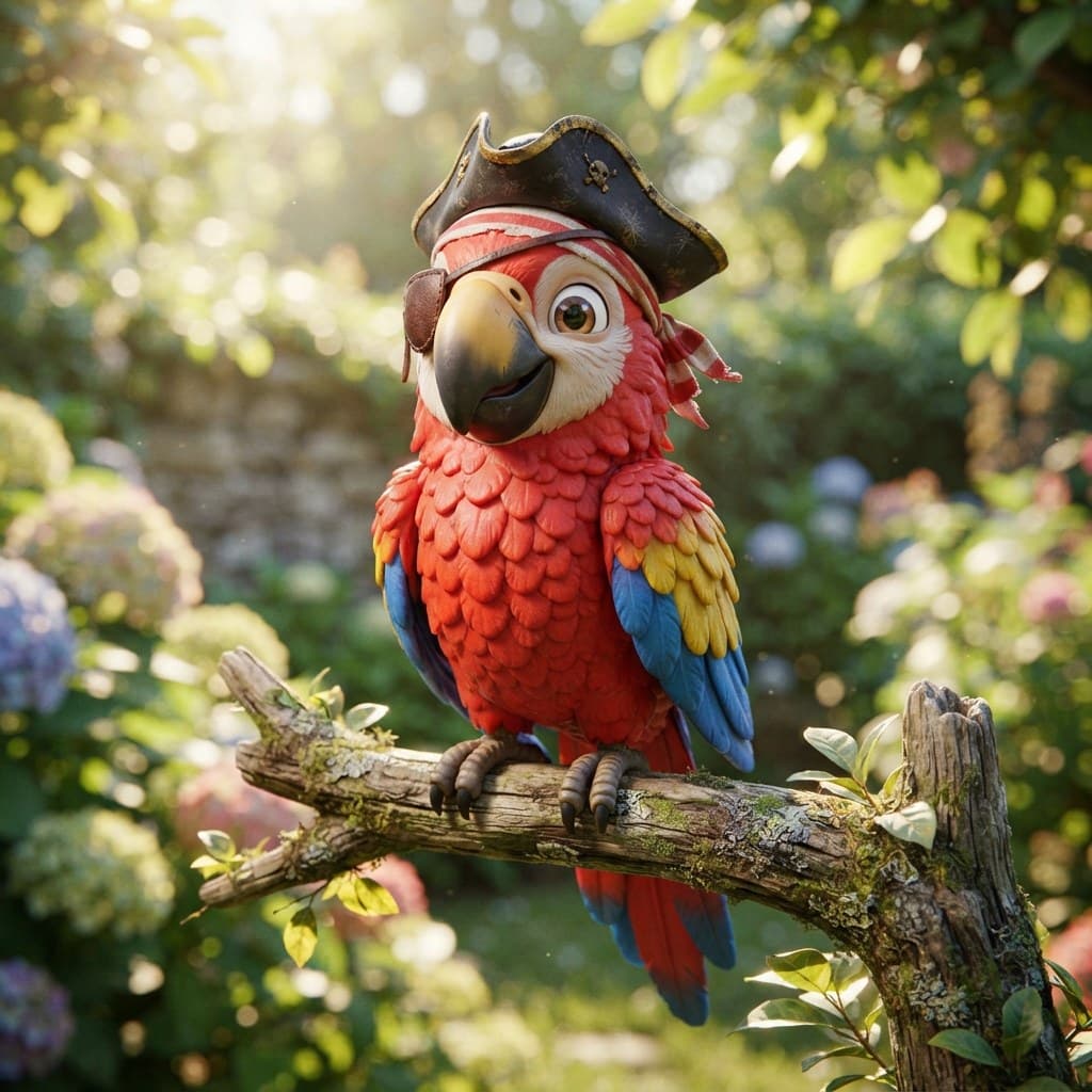 Captain Squawk (The Neighbor's Gossip Parrot)
