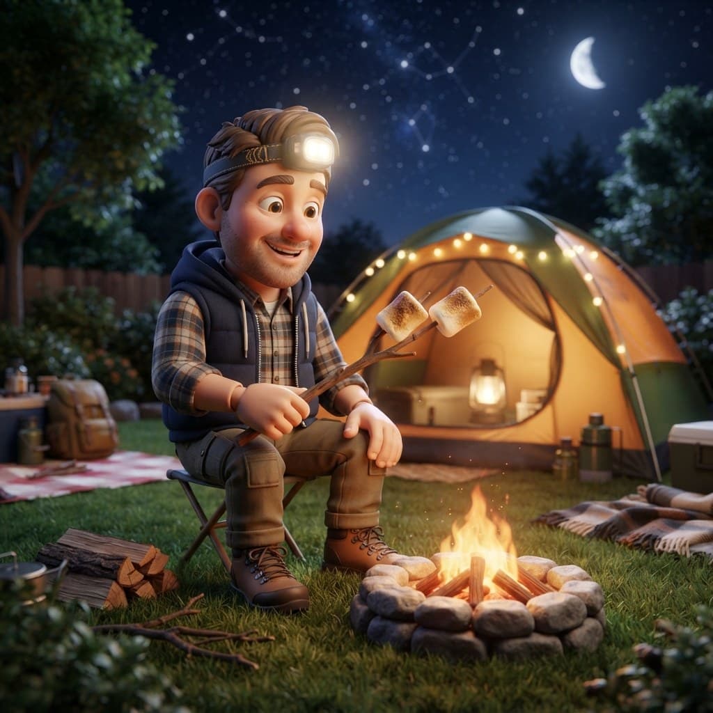 Dad Bob (The Backyard Camping Enthusiast)