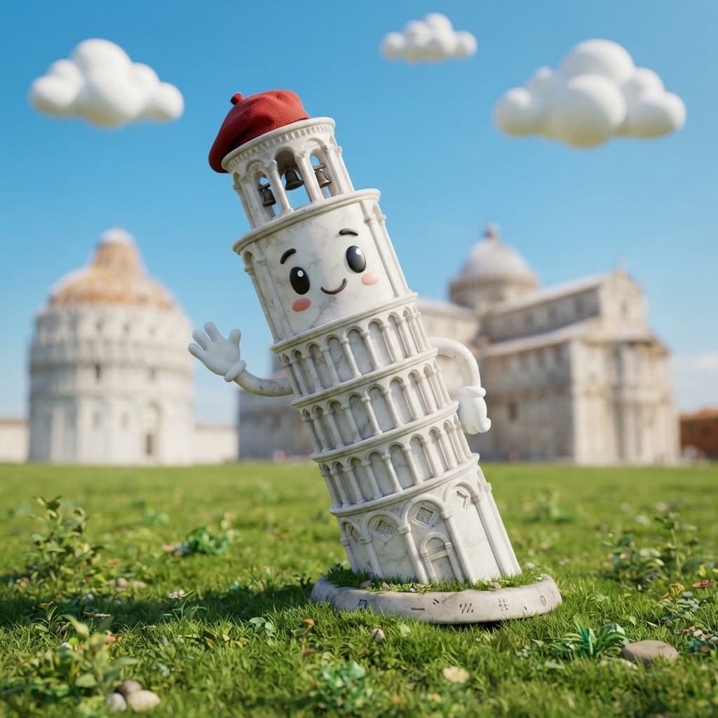 The Leaning Tower of Pisa (The Defiant 3.9-Degree Bell Tower)