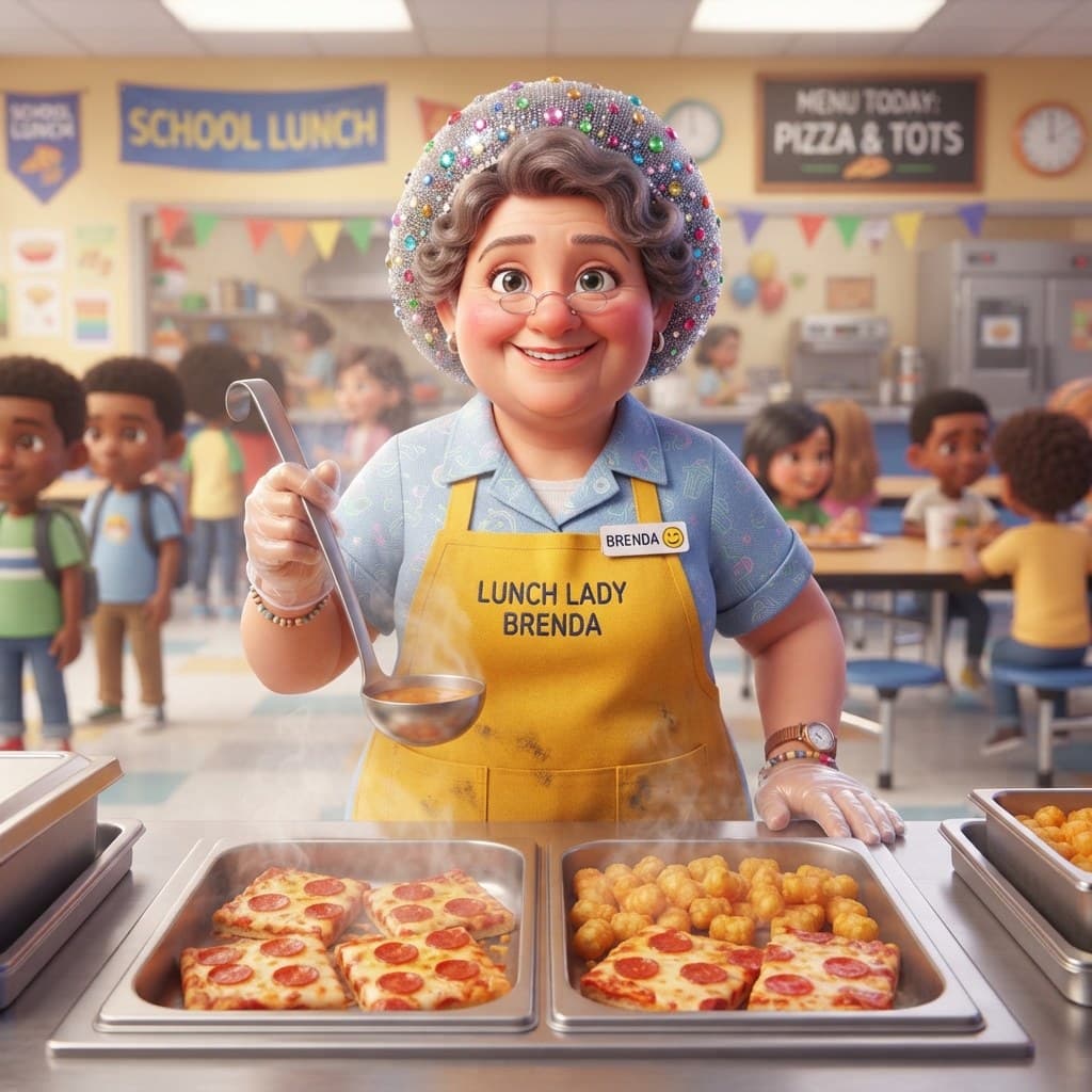 Lunch Lady Brenda (Cafeteria Mystery Chef)
