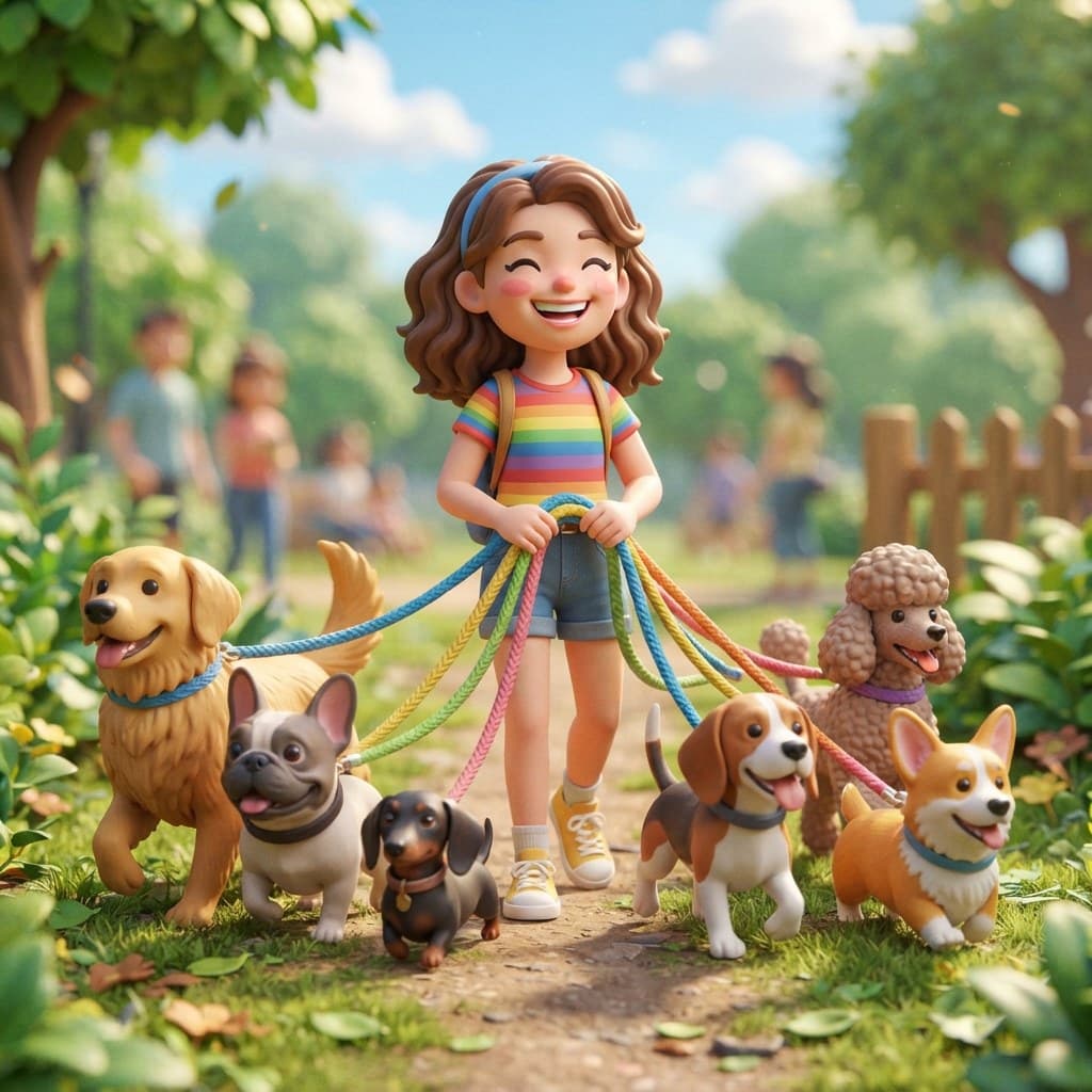 Maya (The 6-Dog Walker Extraordinaire)