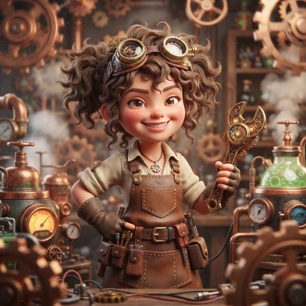 Maya (The Rocket-Toaster Steampunk Inventor)