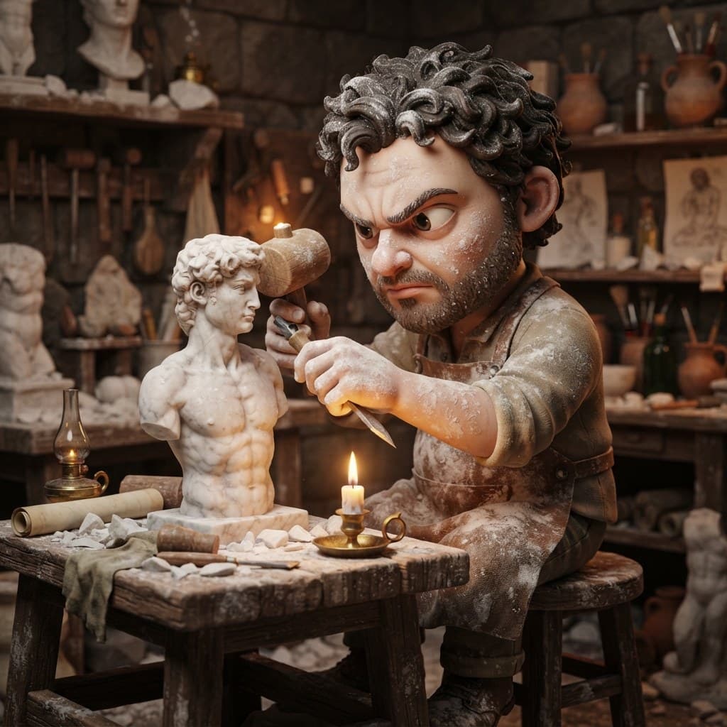 Michelangelo (The Tormented Sculptor of Gods)