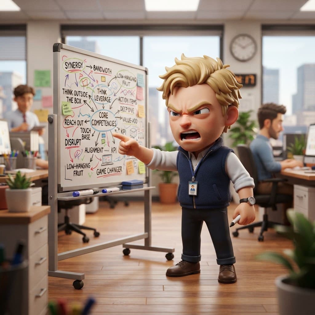 Chad (The Micromanaging Buzzword Boss)
