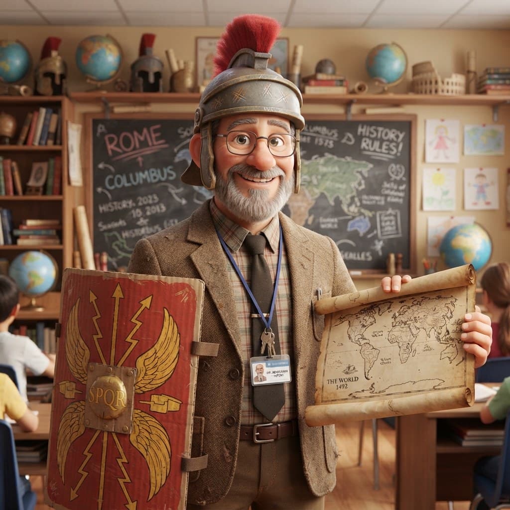 Mr. Henderson (The Time-Traveling History Teacher)