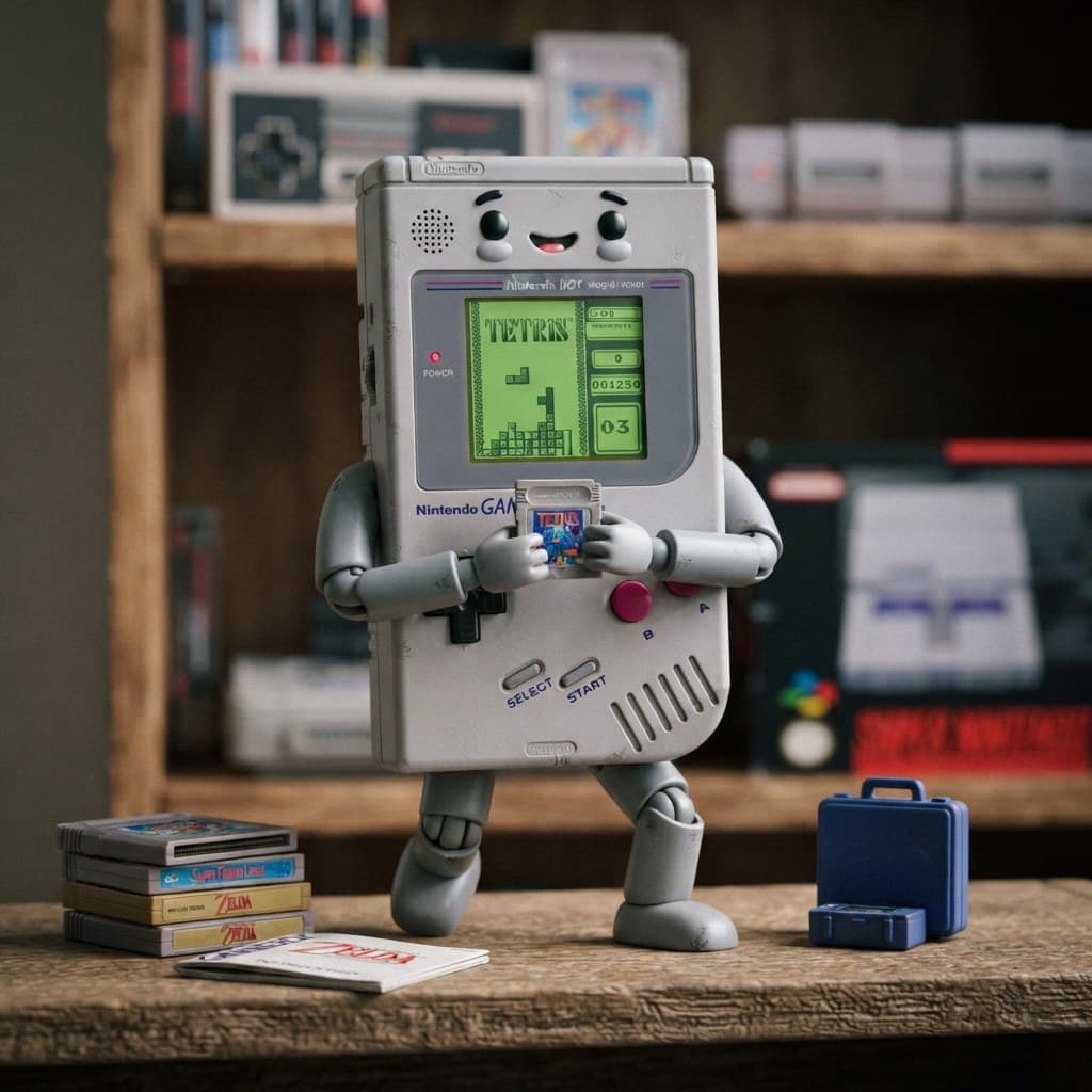 Nintendo Game Boy 1989 (The Green Dot-Matrix Legend)