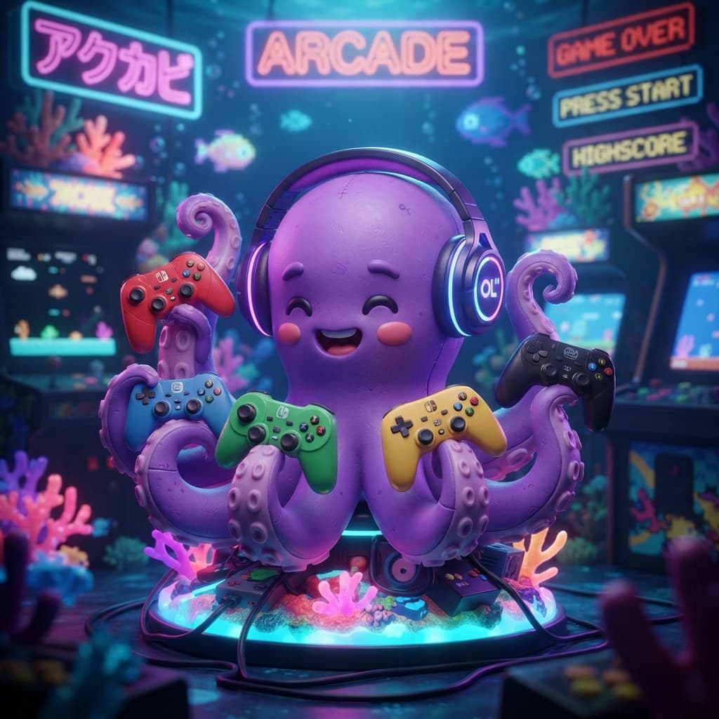 Ollie (The 8-Armed Video Game Octopus)