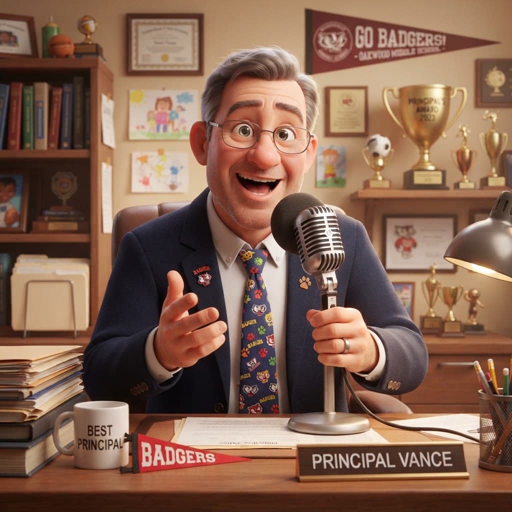Principal Vance (Morning Announcement Dad)
