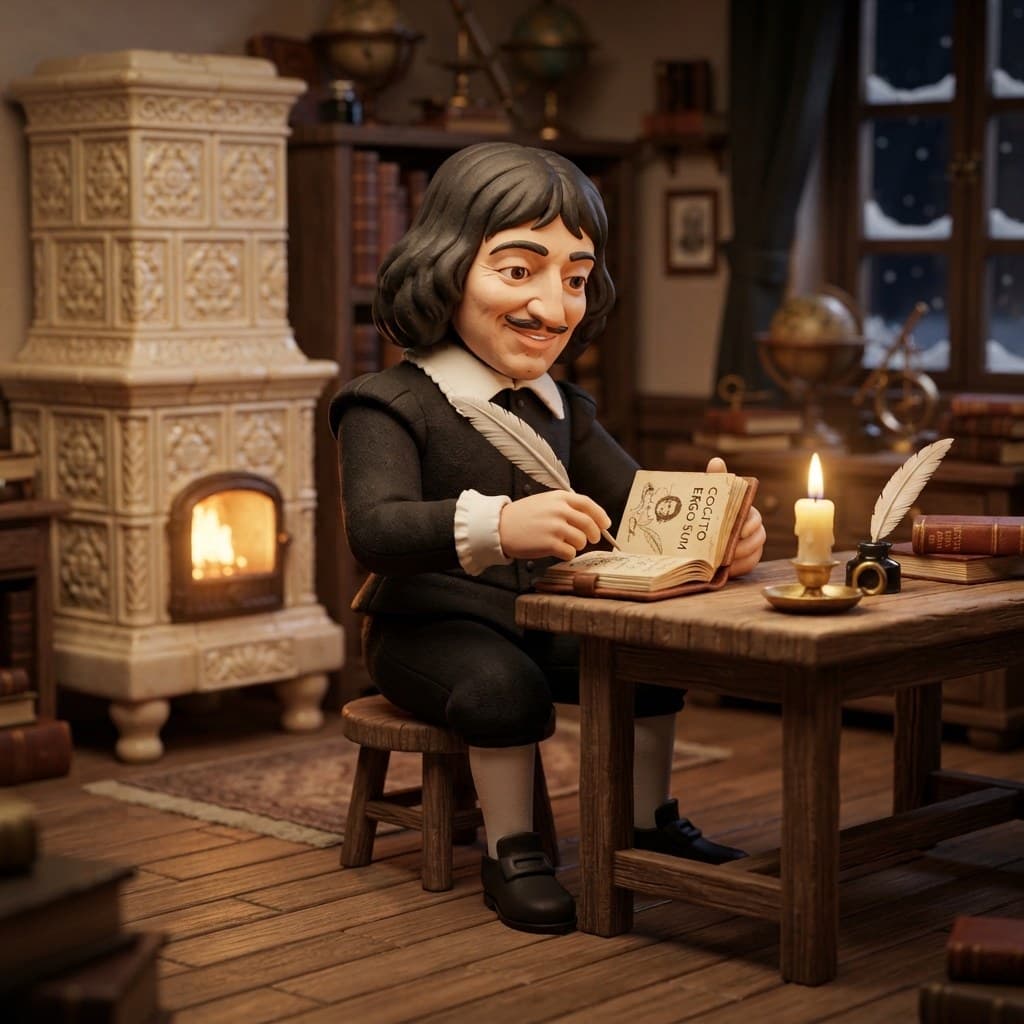 RenΓ© Descartes (The Cogito Skeptic in the Stove)