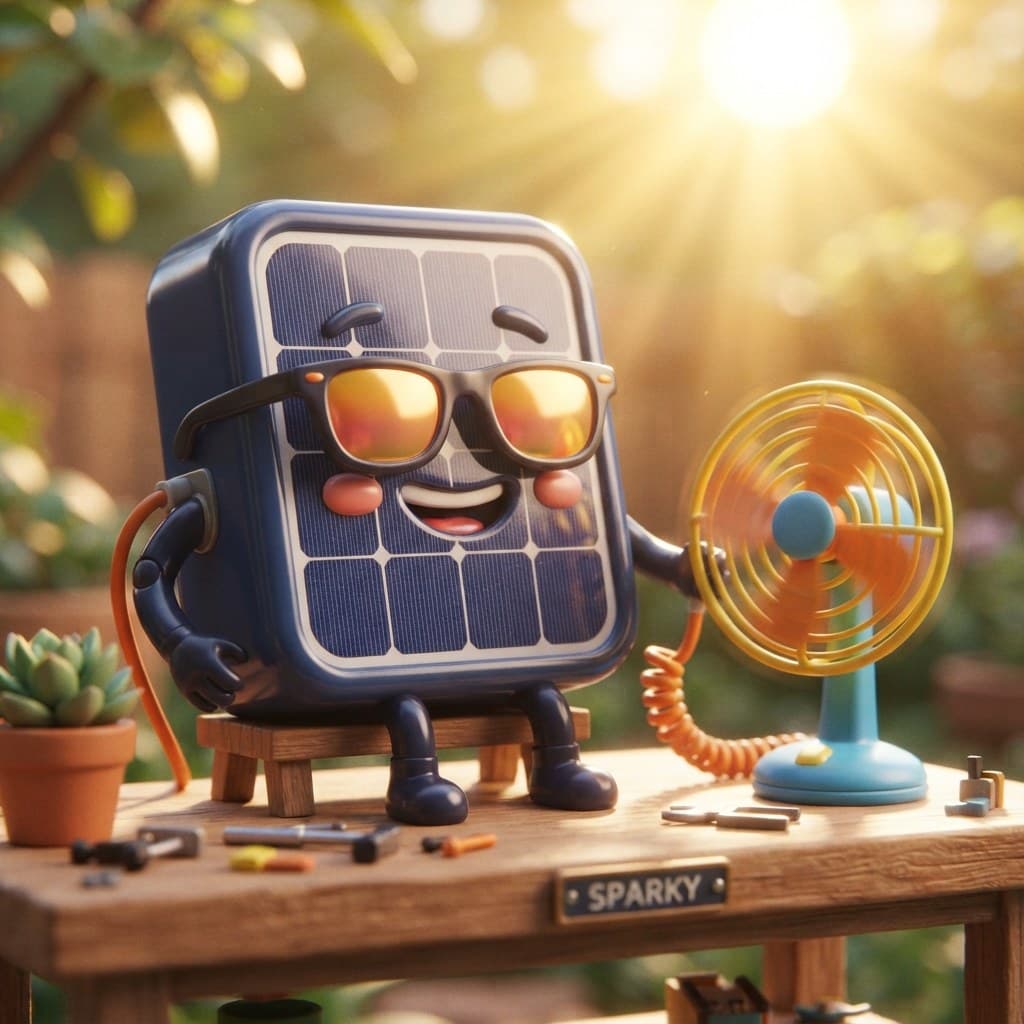 Sparky (The Sunbathing Solar Cell)