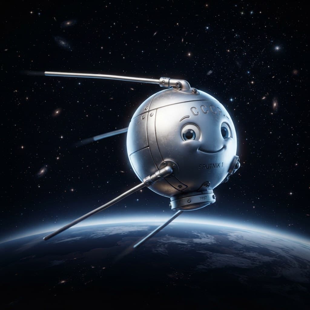 Sputnik 1 (The 184-Pound Sphere That Beeped the Future)