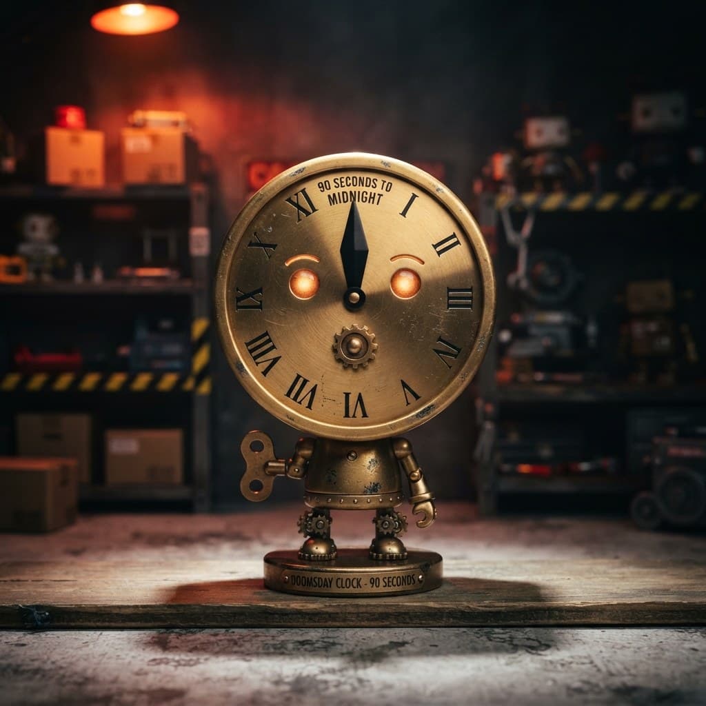 The Doomsday Clock (The 90-Seconds-to-Midnight Watch)