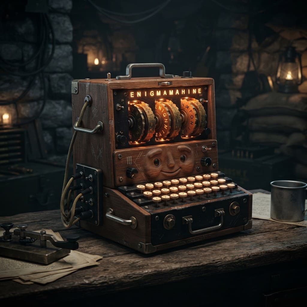 The Enigma Cipher Machine (The Electro-Mechanical Scrambler)