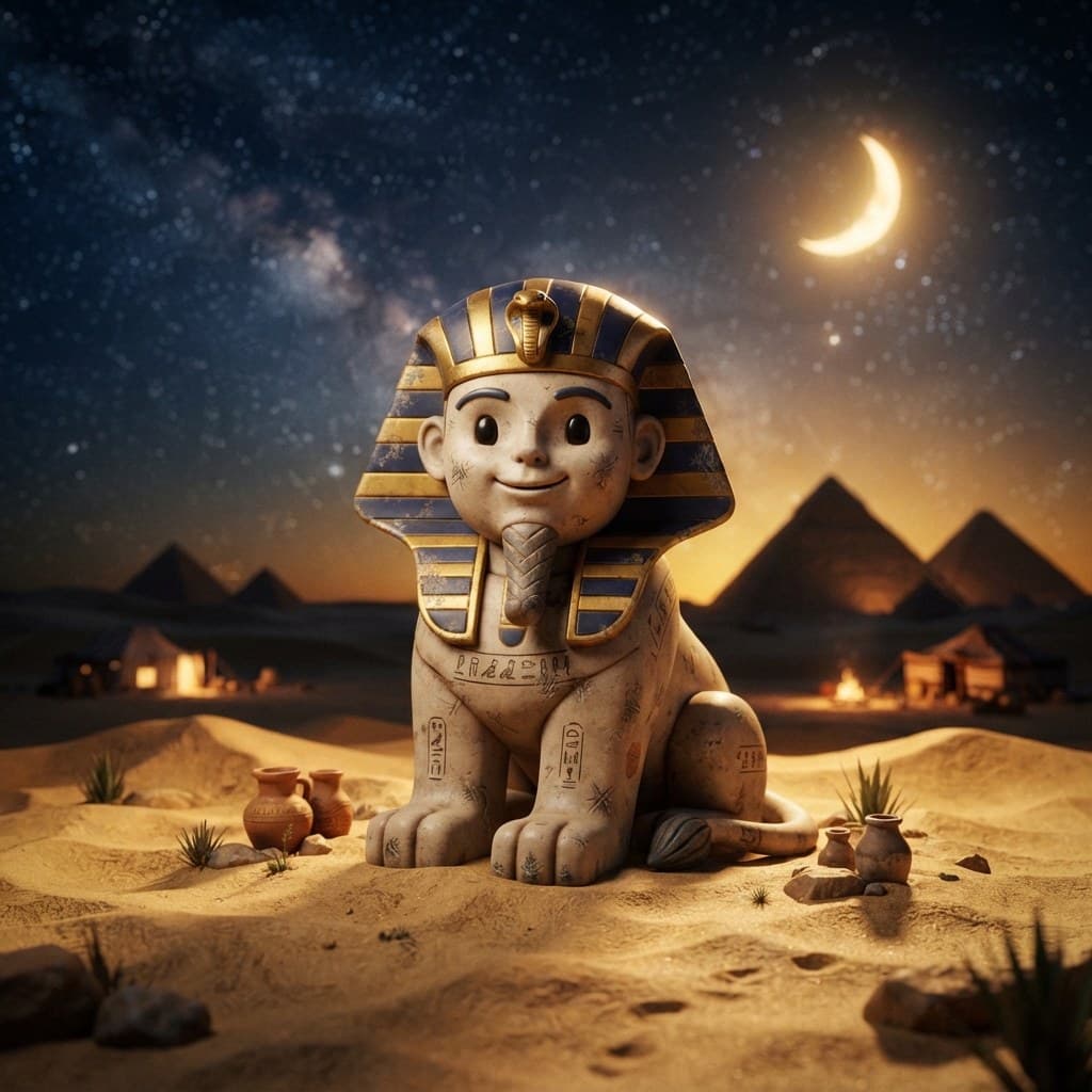 The Great Sphinx of Giza (The Silent Desert Sentinel)