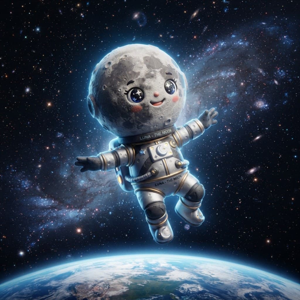 The Moon (Luna, Keeper of Tides & Footprints)