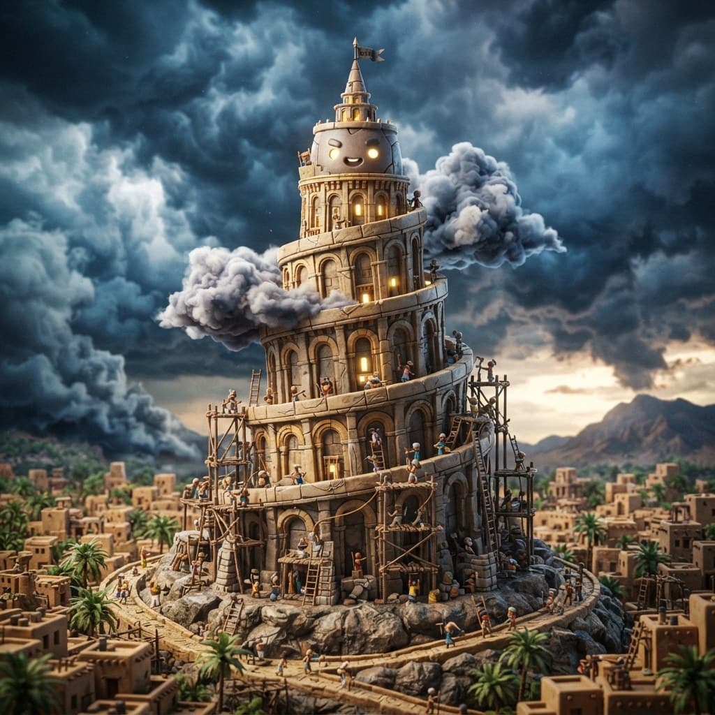 The Tower of Babel (The Ziggurat of Fractured Tongues)