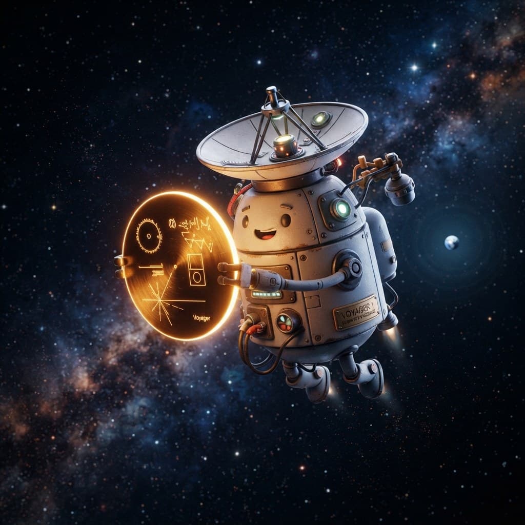 Voyager 1 & The Golden Record (The Lonely Interstellar Messenger)